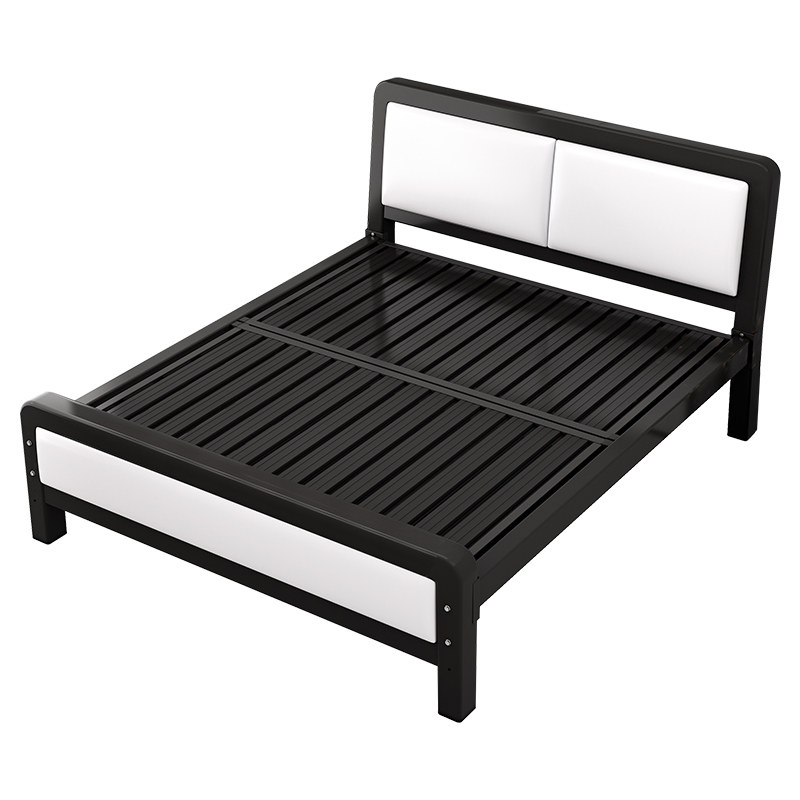 铁艺床双人床家用1米8现代简约经济型出租房1.52单人不锈钢铁架床