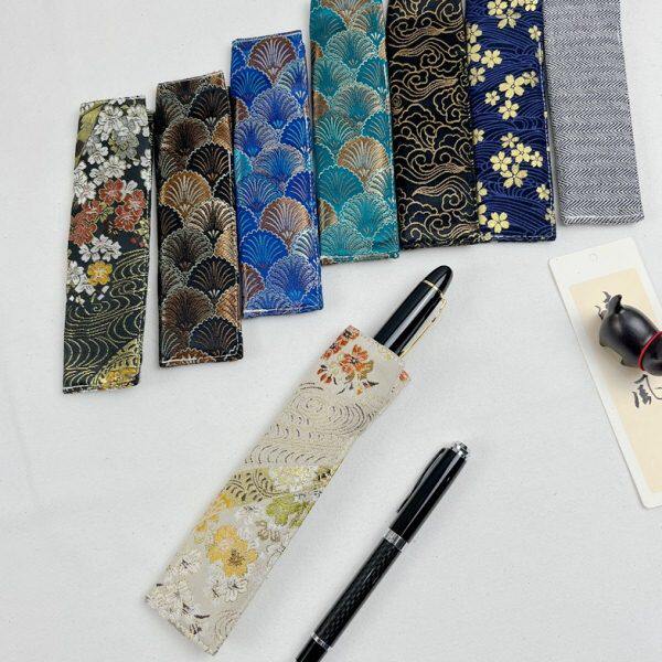 布邑国风笔袋单支笔套钢笔保护套绒布内里手工自制单笔包便携防划