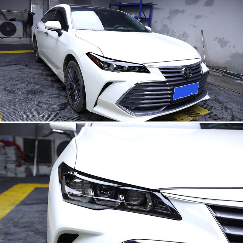 适用丰田亚洲龙RAV4凯美瑞光控变色熏黑大灯膜TPU车尾灯改色贴膜