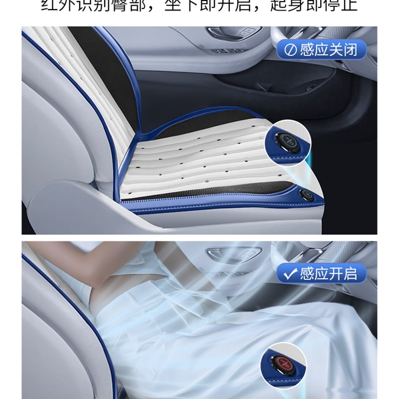 适用于奔驰e级a级b级a级/Glc/Amg/Eqa/Eqb/Glsglb座椅通风座垫