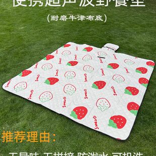 可机洗工艺防底超声波牛津坪地垫户外野餐垫泼地垫水草露营席沙滩