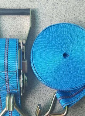 天蓝色5公分收紧器捆绑绳v固定器收紧带扁带拉紧棘轮架子拉紧器