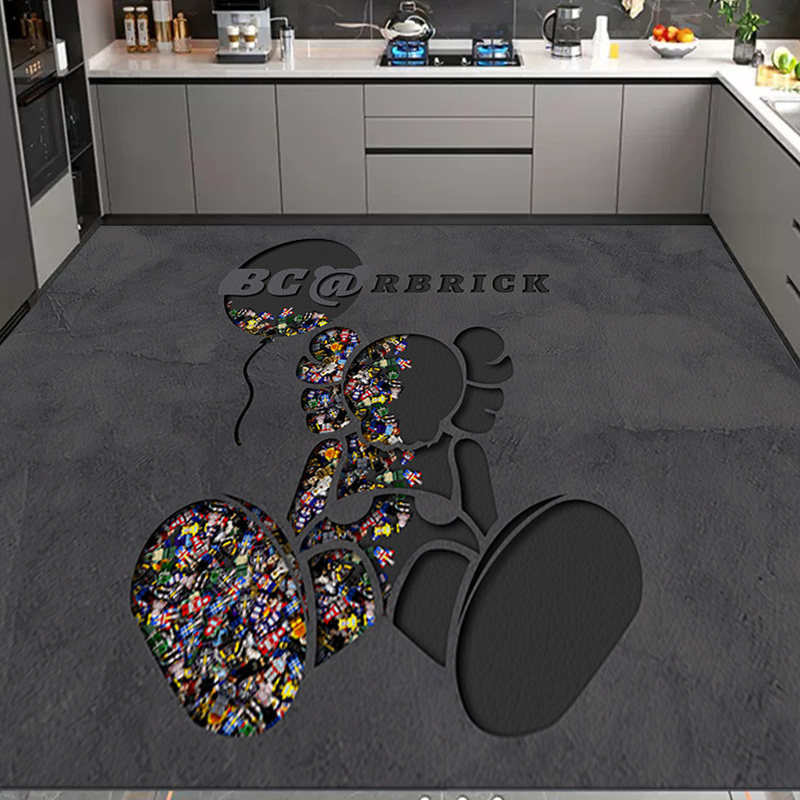 厨房地面防油垫专用防滑地垫防水防污防脏整铺202T2新款洗碗池吸,居家布艺,厨房地垫,淘宝优惠券,粉丝福利购,淘宝优惠卷