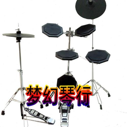 八角练习鼓 五鼓哑鼓 静音鼓 便携架子鼓、鼓棒 支架  静音镲片