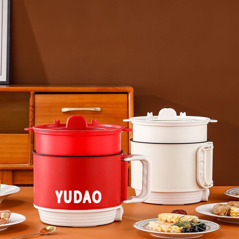 宿舍小电锅火锅小功率折叠手柄y电煮锅爆款宿舍学生多功能轻食料