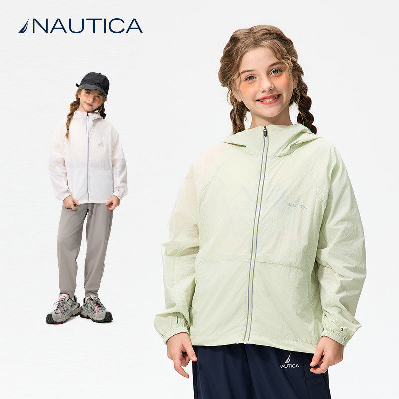 【UPF50+】NAUTICA童装 男童女童防晒服夏季儿童皮肤衣外套透气孔图片