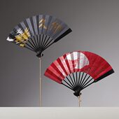 龙配饰士礼盒定制扇子扇子年礼物中国风京高档折扇男北京瑞兽系列