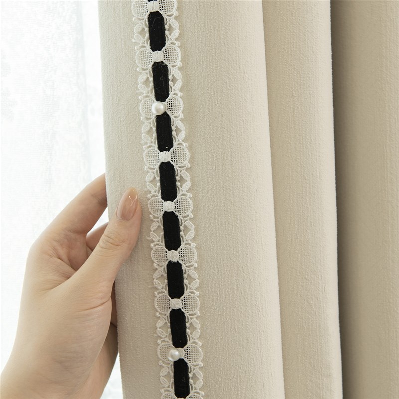 窗帘花边法式赫本风窗纱幔头拼接绒带水溶小边抱枕包D边辅料M-946