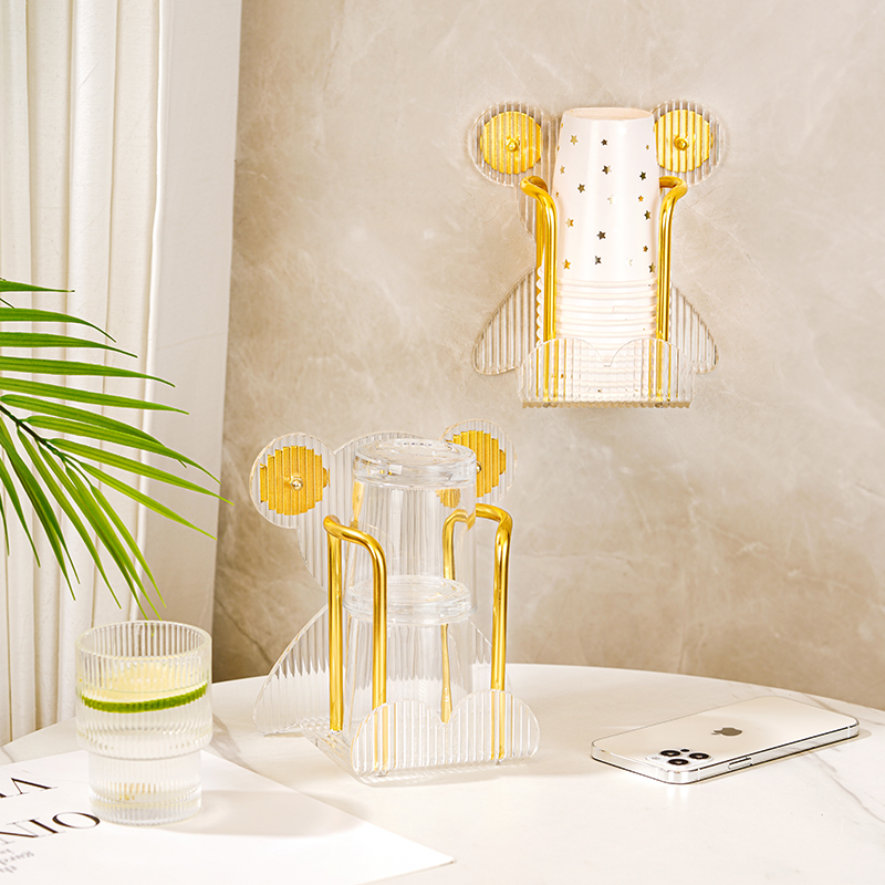 亚克力纸杯架一次性杯子取杯器壁挂杯子收纳置物架咖啡茶杯水杯架