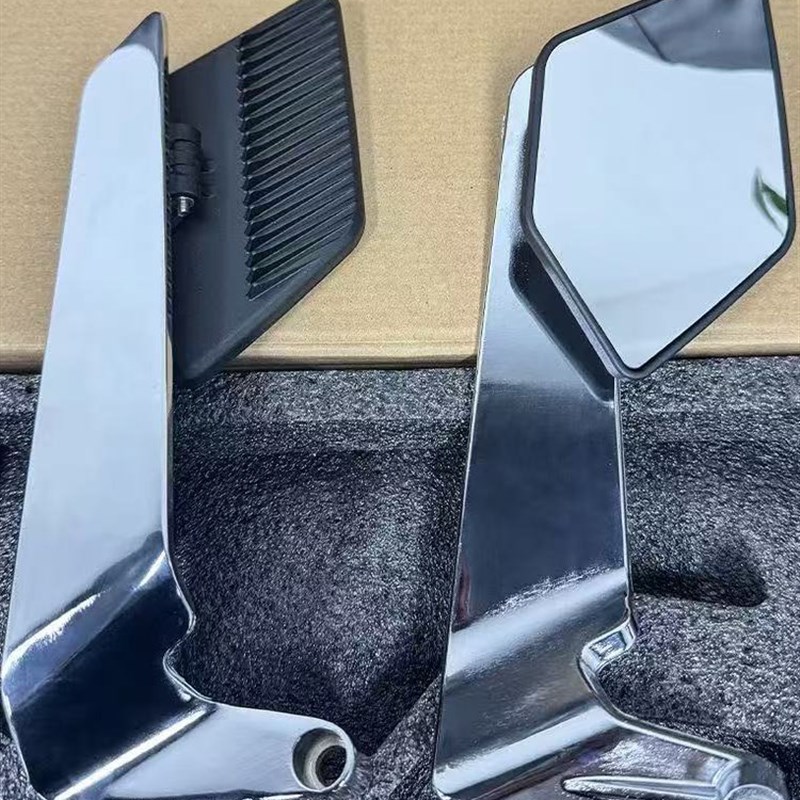 摩托车电动车改装新款定风翼后视镜小牛九号极核通用大视野反光镜