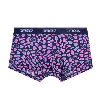 TP卡通情侣内裤男平角裤豹纹底裤棉弹力中腰四角裤头青年潮牌盒装