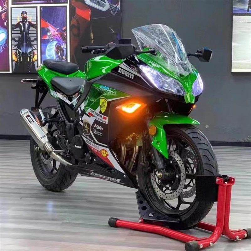 小忍者电摩跑车成人电瓶车地平线72v电动趴赛大S款V6摩托车可上牌