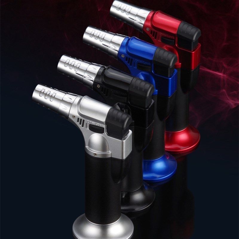 小巧个性火机家用小焊枪电子点火器男士防风直冲温喷火枪充气