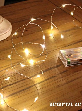 Fairy String Lights 2m/3m/w5m/10m USB LED Festoon Light Batt