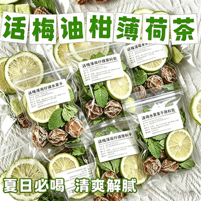 话梅油柑薄荷冷泡夏日解腻茶包袋
