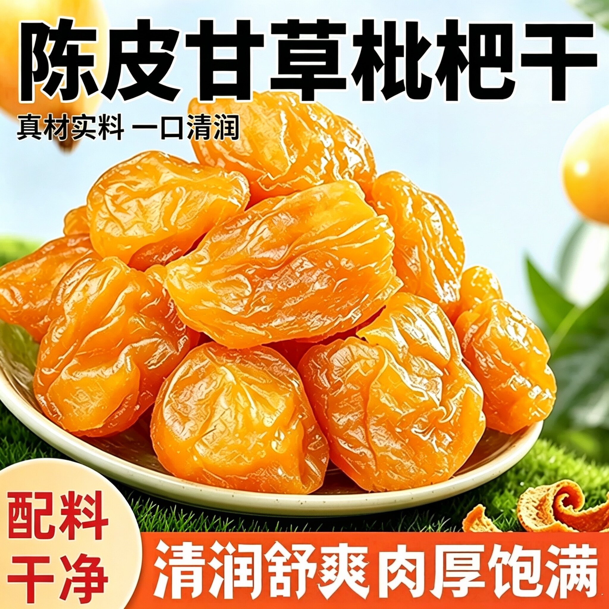 陈皮甘草枇杷干无蔗糖无核云霄图片