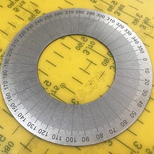 刻度盘 顺时针机械圆盘 不锈钢角度盘角度测量器120#62#1机械圆盘