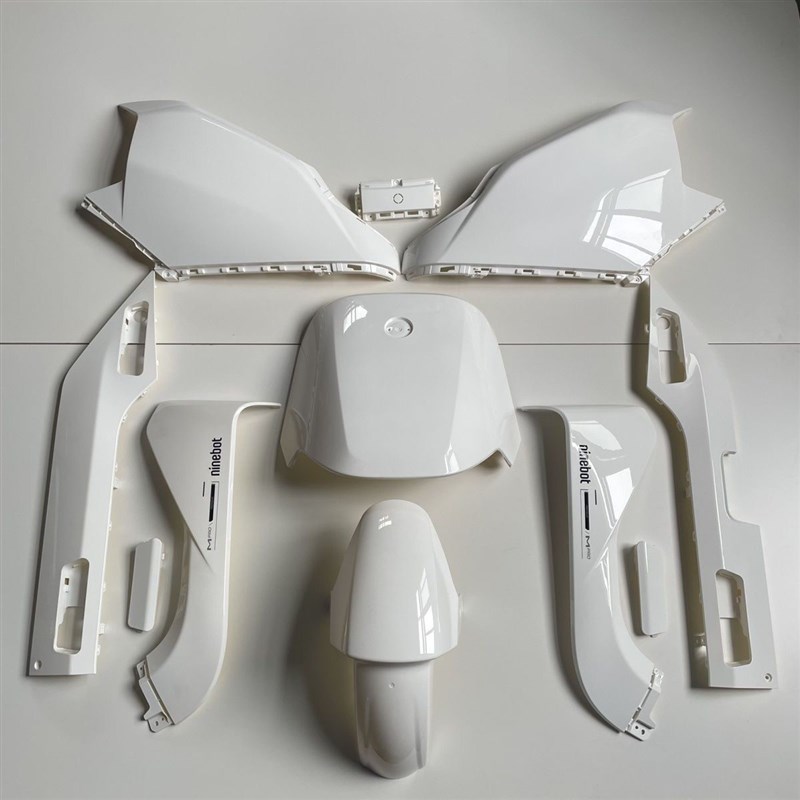 九号M395CMAX全套原厂九号车壳电摩外壳配件改装珍珠白颜色烤漆件