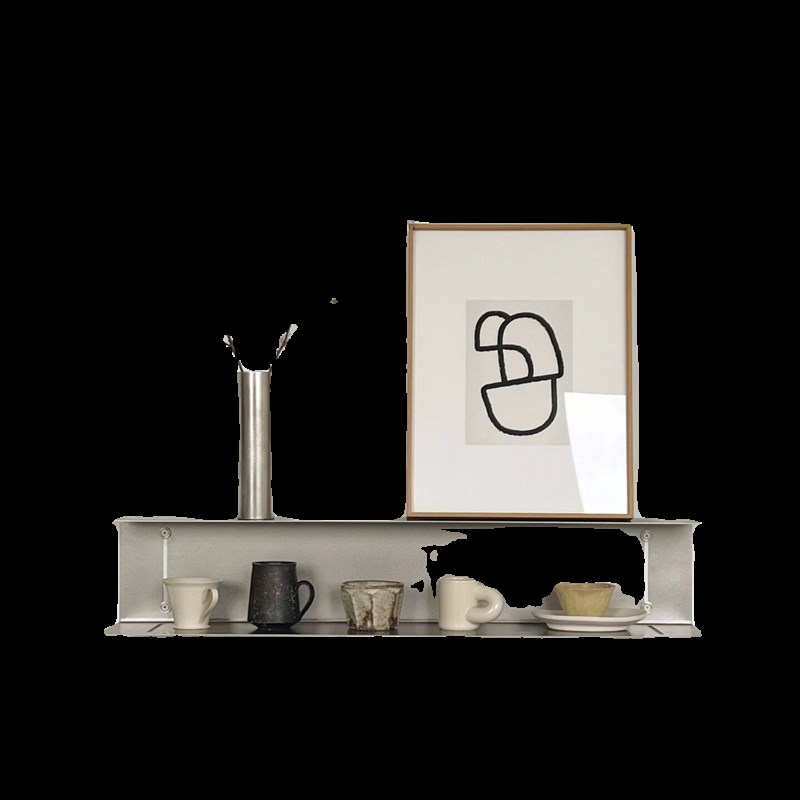 一字隔板不锈钢工字形置物架壁挂式多层上墙展示架墙面装饰陈列架