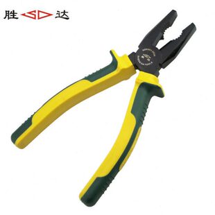 8寸发黑钢丝钳老虎钳电工剪切胶钳子8寸钢丝钳 胜达工具6寸