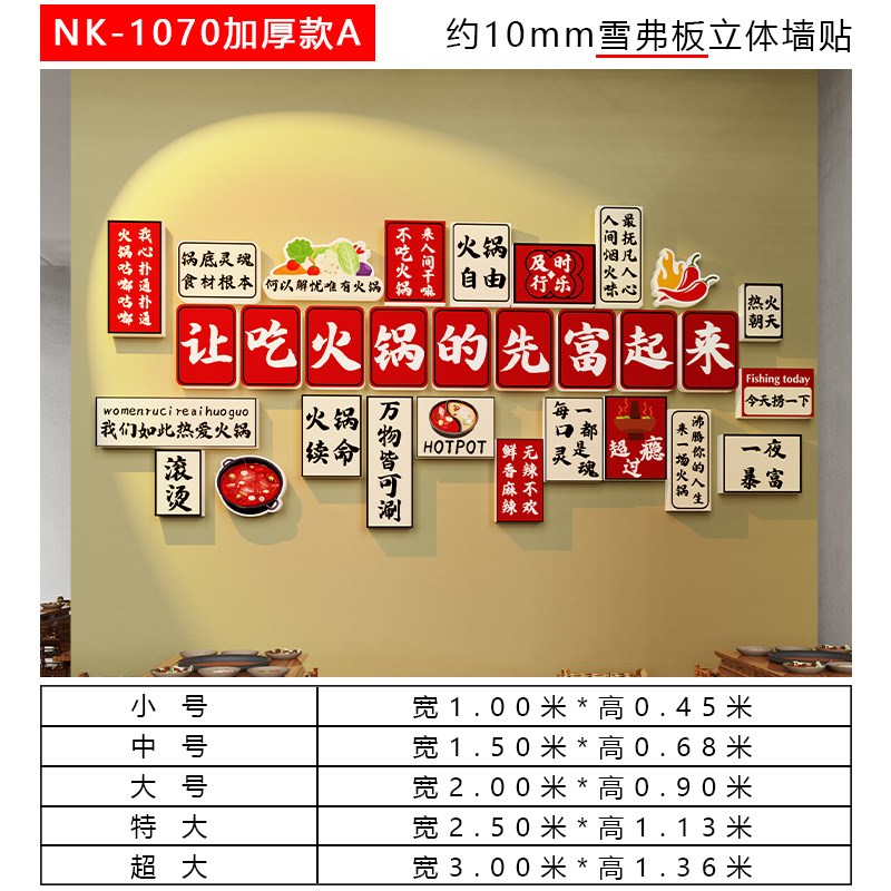 市井风格火锅店墙面氛围装饰网红烧烤串串餐饮文化U背景墙布置挂