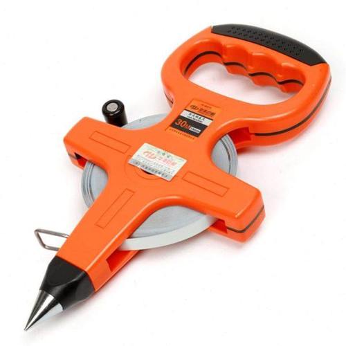 30米50米工程架式长钢卷尺布尺米尺软尺钢卷尺皮尺尺摇卷尺拉尺