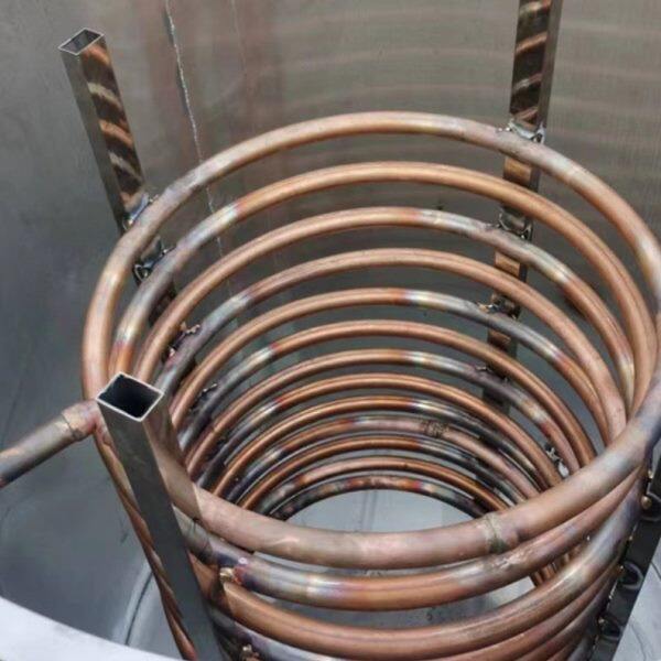 冷水机箱降温紫铜管螺旋盘管换热器双层铜管冷却循环管蒸发器散热