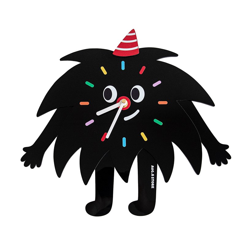 人间八月八丨砰砰时钟客厅家用挂钟静音钟表装饰免X打孔卡通可爱