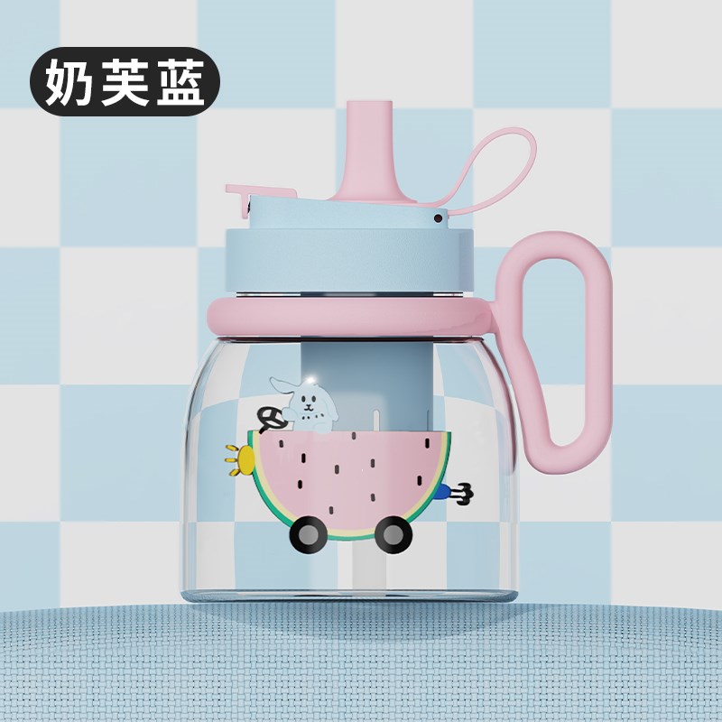 水杯大容量女生吸管夏天202t5年新款耐高温办公室壶tritan大肚杯