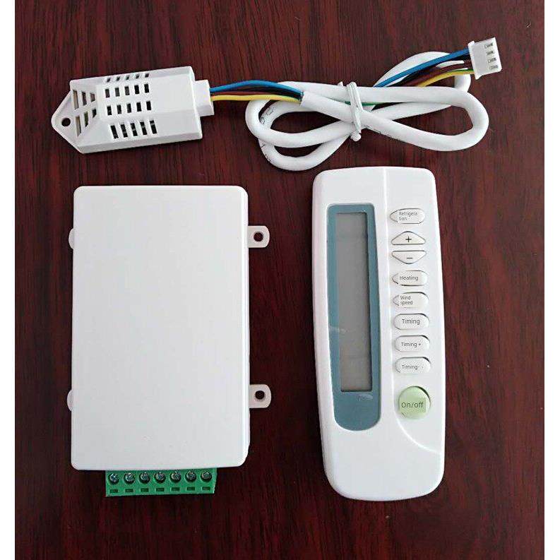 中央空调隐藏式温控器风机盘管三速开关水空调无线盘管遥控器