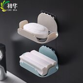 简易置物沥水家用免打孔肥皂盒卫生间挂架 香皂架创意 壁挂式