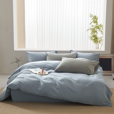 全棉咖啡白色黄色蓝色n灰色1米8床上2米床笠款2米x2米2大床四件套