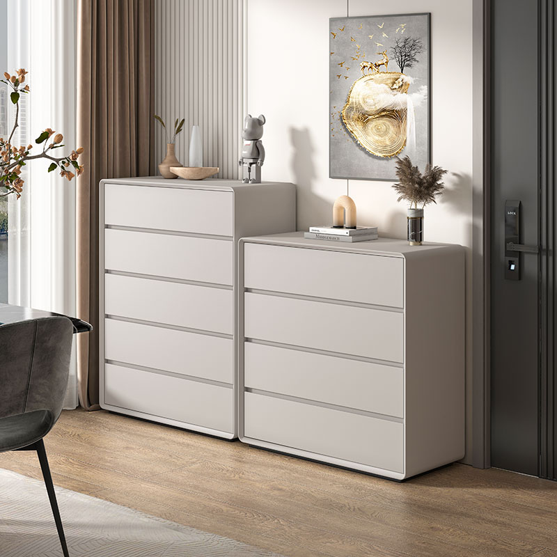 轻奢实木斗柜现代简n约靠墙五斗柜家用客厅柜抽屉收纳柜卧室储物