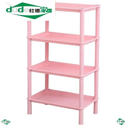 简约家用橱房货架隔层塑料小型迷C你粘贴拐角多层厨房置物架菜篮