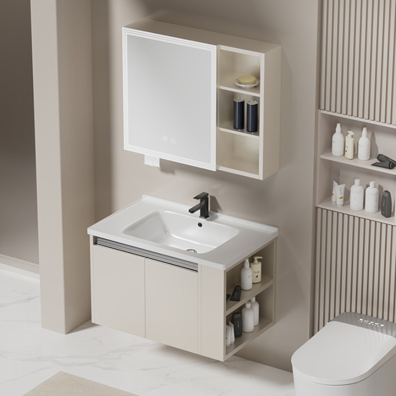 太空蜂窝铝洗手盆卫生间浴室侧边C收纳柜组合洗漱台一体陶瓷洗脸