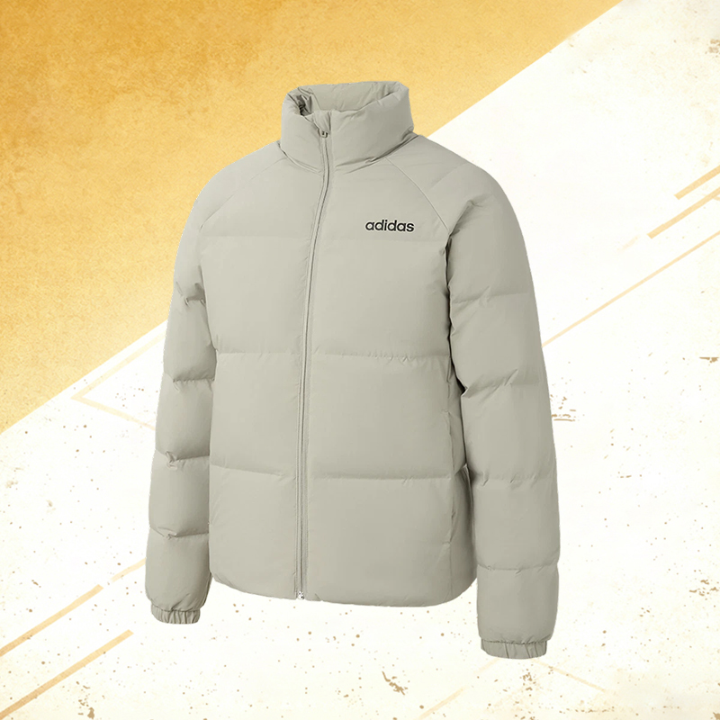 adidas阿迪达斯男子运动休闲时尚立领保暖羽绒服鸭绒JL9583