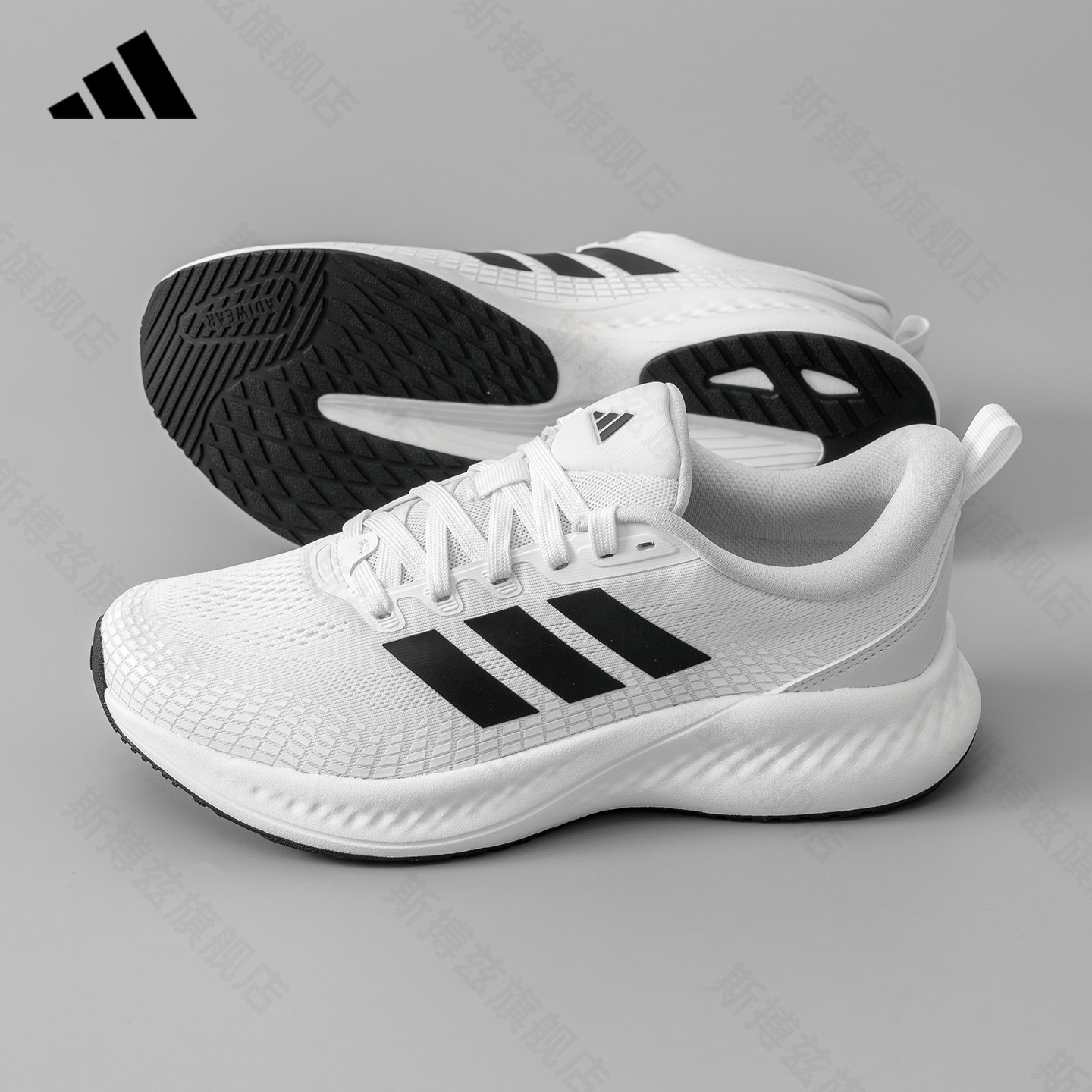 adidas阿迪达斯男鞋运动鞋夏季女士跑步鞋官方正品网面透气KZ6671