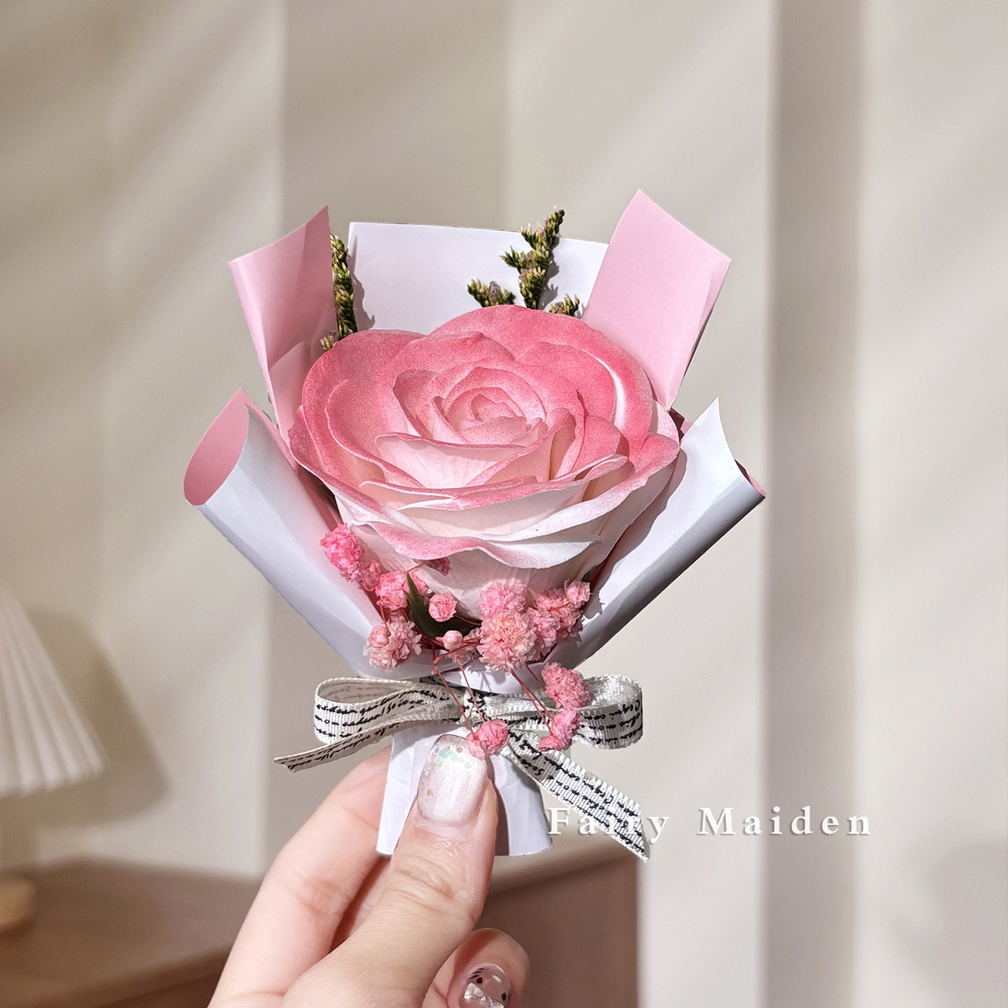 碎冰蓝小玫瑰仿真花束mini情人节生日礼物送男女朋友伴手礼永生花,家居饰品,干花/花瓣/干花包/干树枝,淘宝优惠券,粉丝福利购,淘宝优惠卷