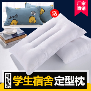 枕头枕芯护颈枕单l人带枕套学生宿舍简约男助睡眠可爱枕芯一对拍2