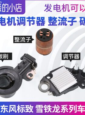 铁架发动机雪51碳刷龙流C适配标致 刷子E电刷调节器62.0整.发电机