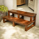 板移动实木步台阶飘窗户外室内踩脚木楼梯层凳梯三阳台家用步踏二