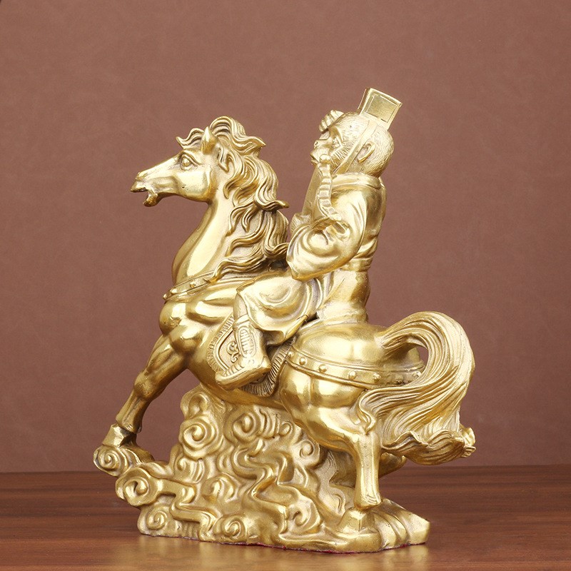 纯铜马上封侯摆件铜m马招财生肖猴子马上有钱办公室工艺品装饰摆