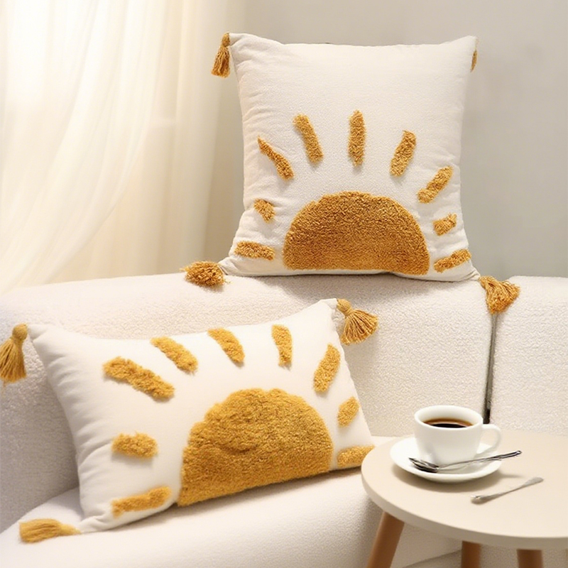 刺绣抱枕套不含芯轻奢高级感北欧简约百搭沙发靠枕宿舍床头靠垫