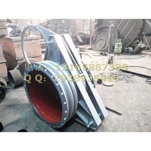 直销供应F43X电动推杆扇形盲板阀 出口隔断阀 电动手动盲板阀