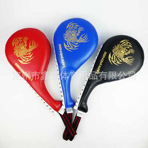 双壹牌脚靶训练器材PU内设钢板跆拳道靶鸡腿靶商用立式耐打