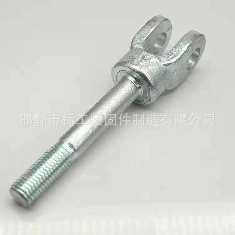 现货供应 悬挑梁用双耳拉环 镀锌悬挑梁双耳拉杆 调节斜拉杆 花篮