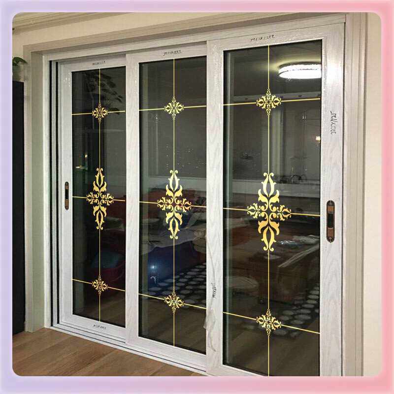 3YK客厅阳台厨房移门装饰贴花镂空贴纸艺术玻璃门贴欧式简约窗花