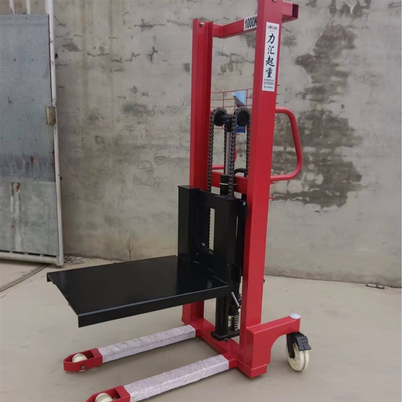 手动堆高车手动升l降叉车液压升降叉车液压升高车手推模具车平板