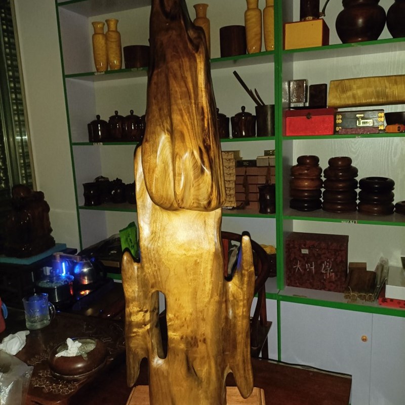 金丝楠木小z叶桢楠枯木摆件