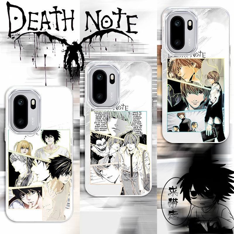 炫彩死亡笔记适用一加ACE6T新款渐变龙崎OnePlus动漫二次元手机壳防摔极光金变色龙1+ACE5至尊/1+ACE6保护套